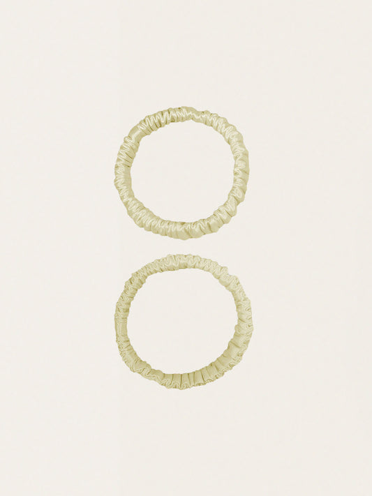 Cienkie jedwabne gumki do włosów 2 szt.