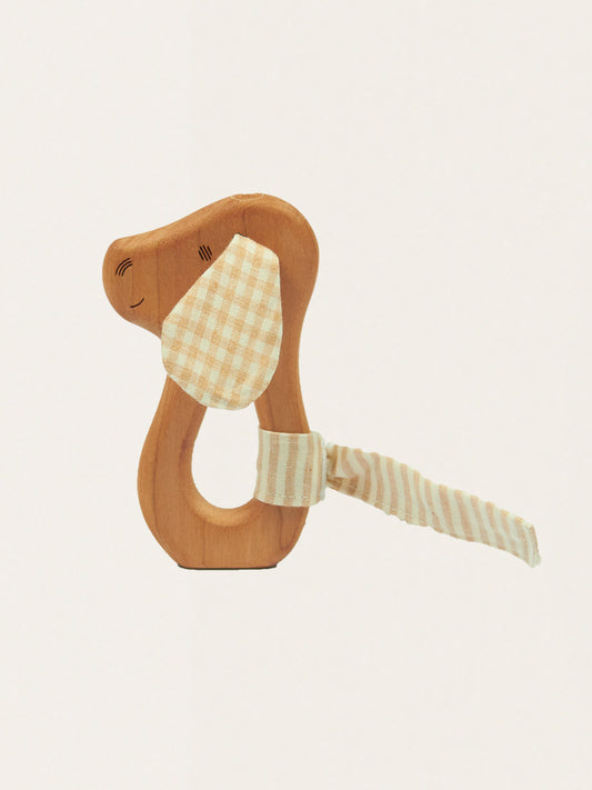 Ekologiczny gryzak z drewna i bawełny