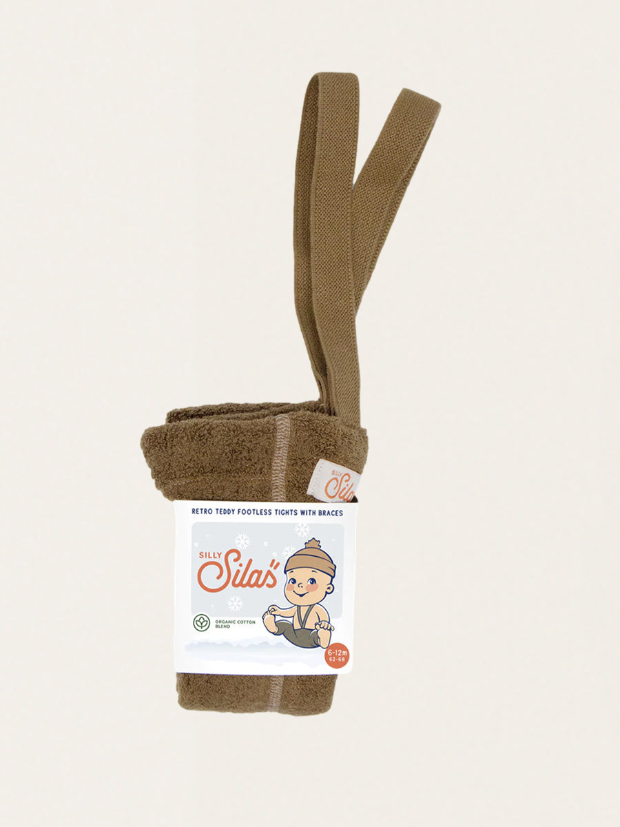 Ocieplane legginsy na szelkach w stylu retro