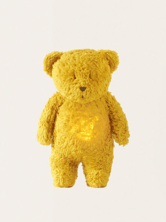 Szumiący miś Moonie Organic z lampką nocną