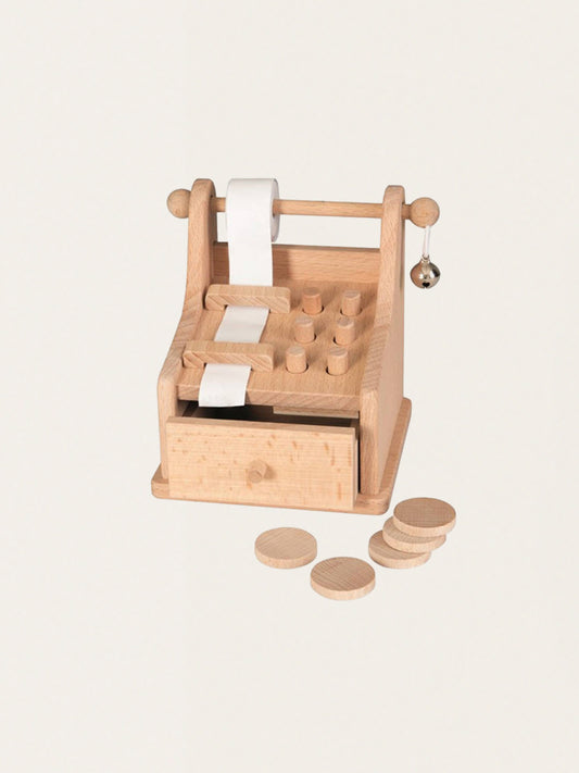 Zabawkowa kasa sklepowa w stylu retro