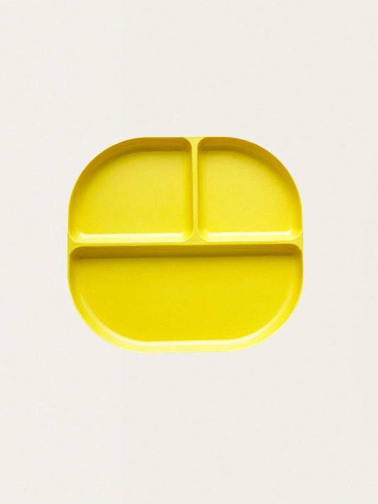 Bambusowy talerz z trzema przegródkami