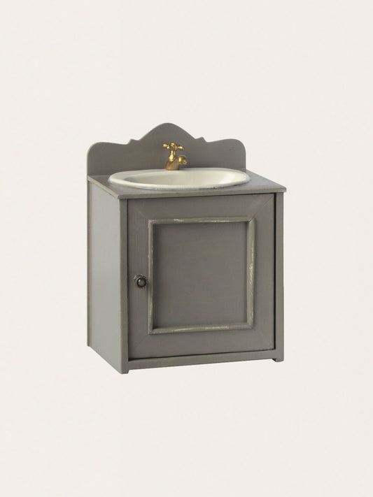 Szafka łazienkowa z umywalką do domku dla myszek