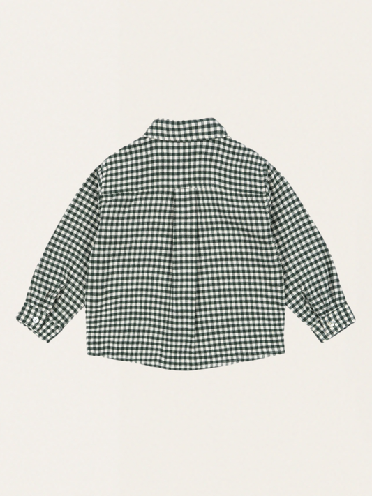 Flanelowa koszula w kratę z organicznej bawełny Foret