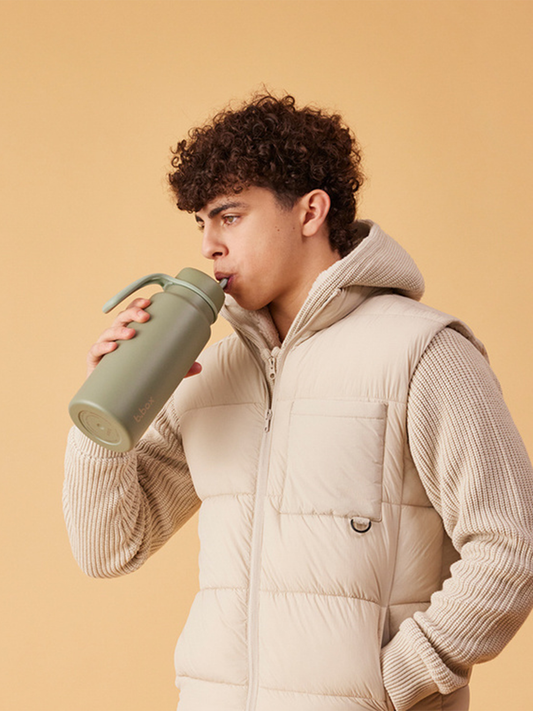 Butelka termiczna - bidon ze składanym ustnikiem 1l