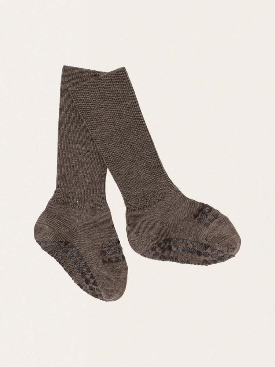 Antypoślizgowe skarpetki do raczkowania z wełny