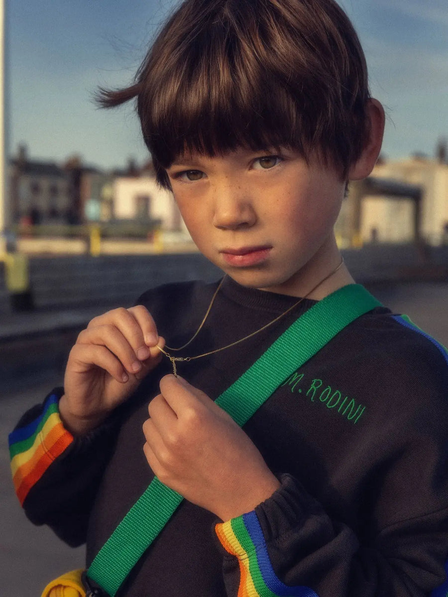 Bawełniana Bluza Rainbow Stripes