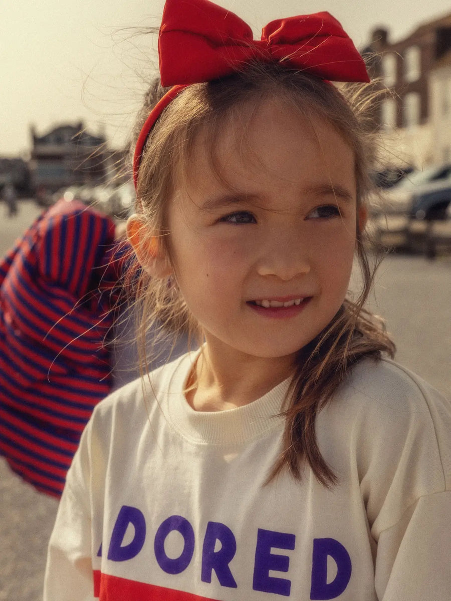 Bawełniana koszulka Adored Offwhite