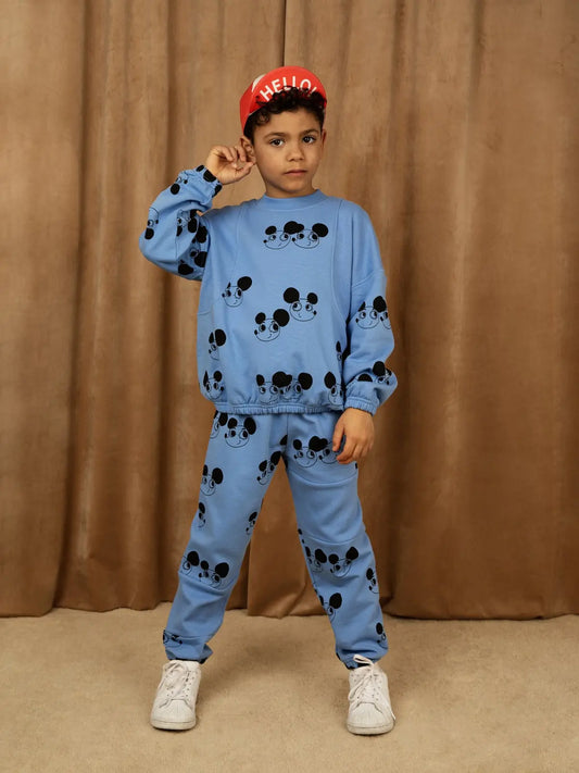 Bawełniana Bluza Ritzratz w myszki Blue