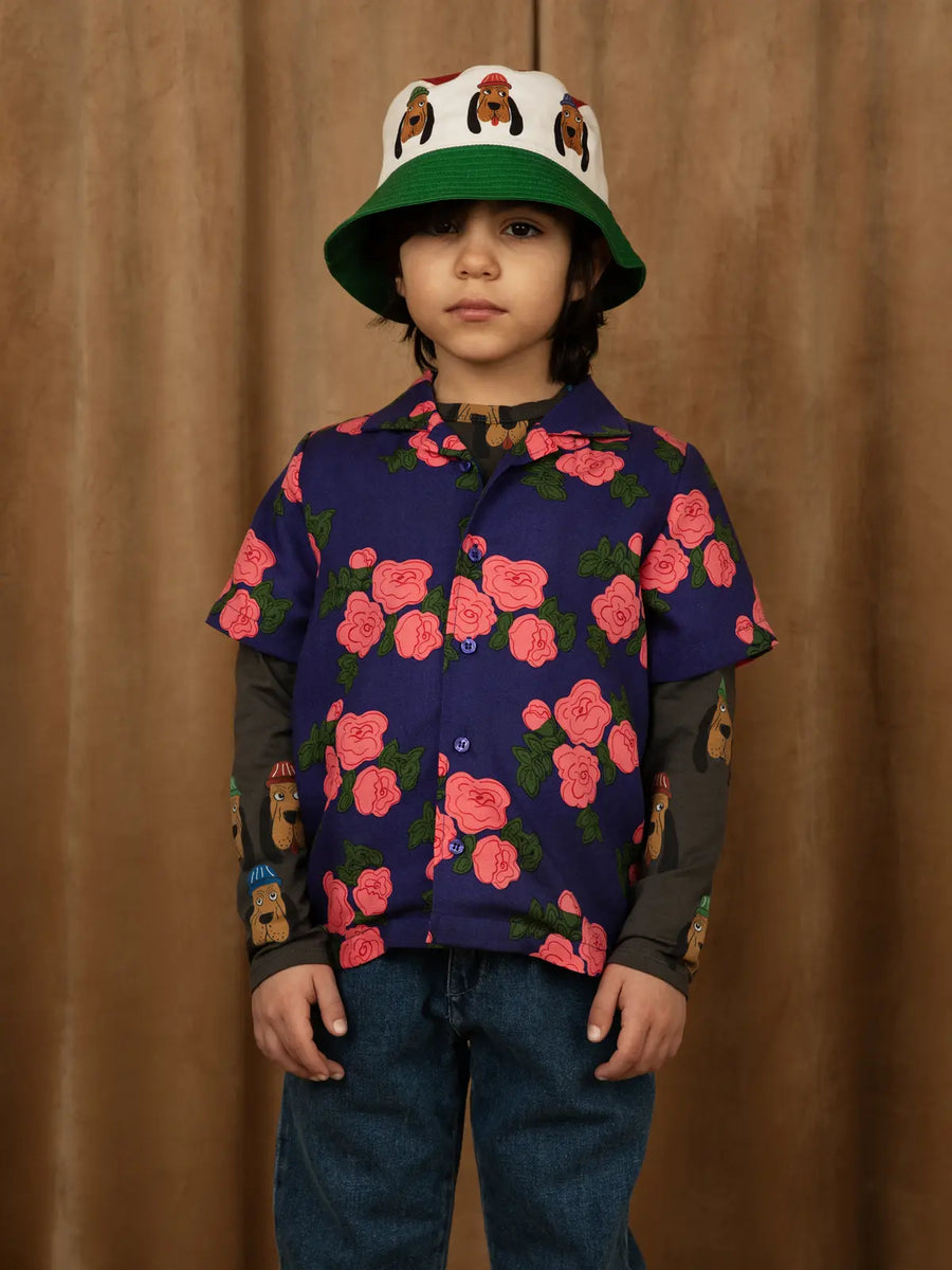 Bawełniany kapelusz z motywem psa Bloodhound