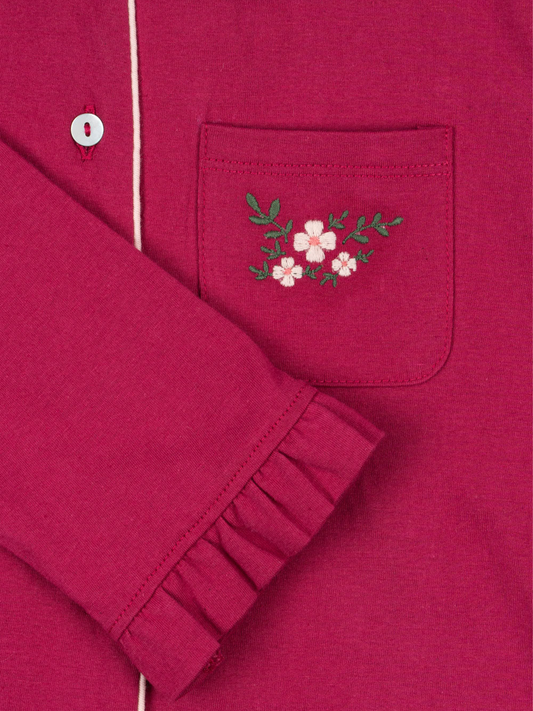 Piżama dwuczęściowa Pio Sangria