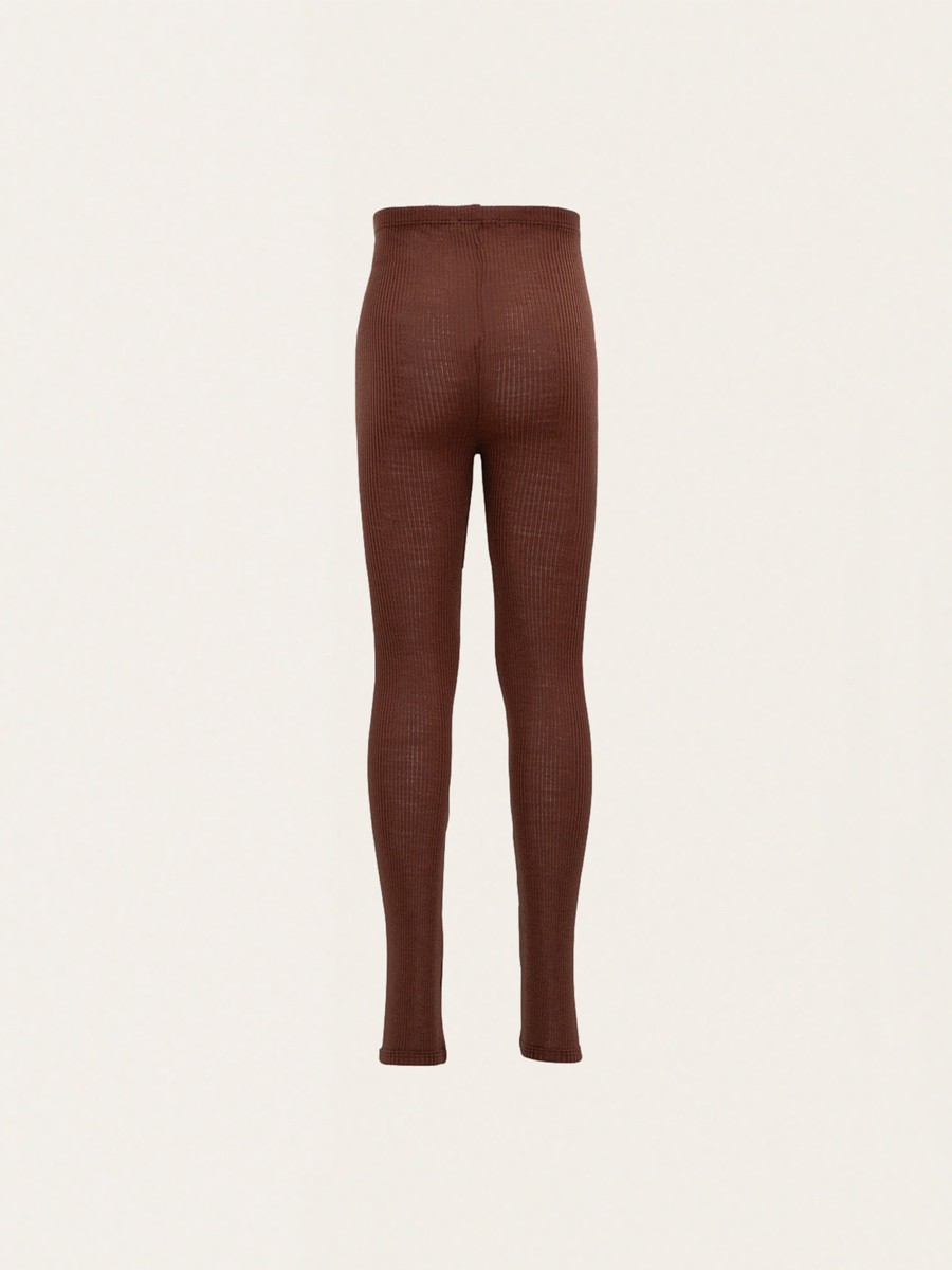 Legginsy z wełny merino Arona - Gingerbread