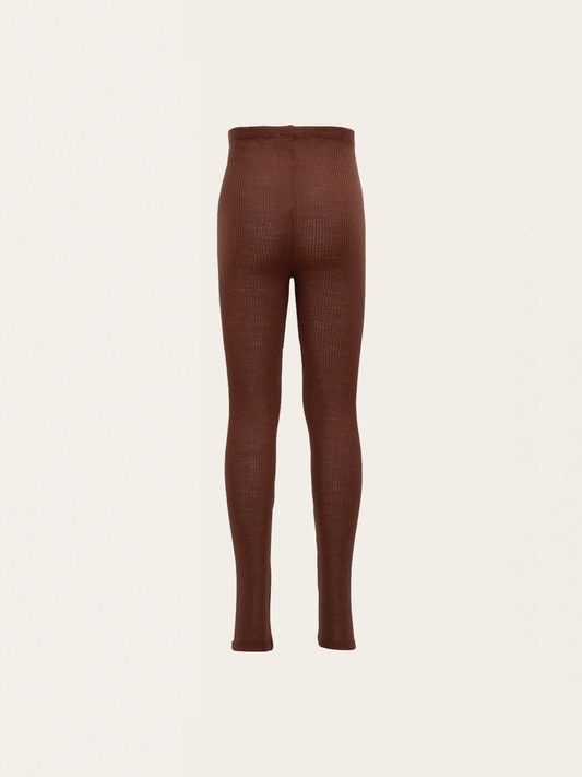 Legginsy z wełny merino Arona - Gingerbread