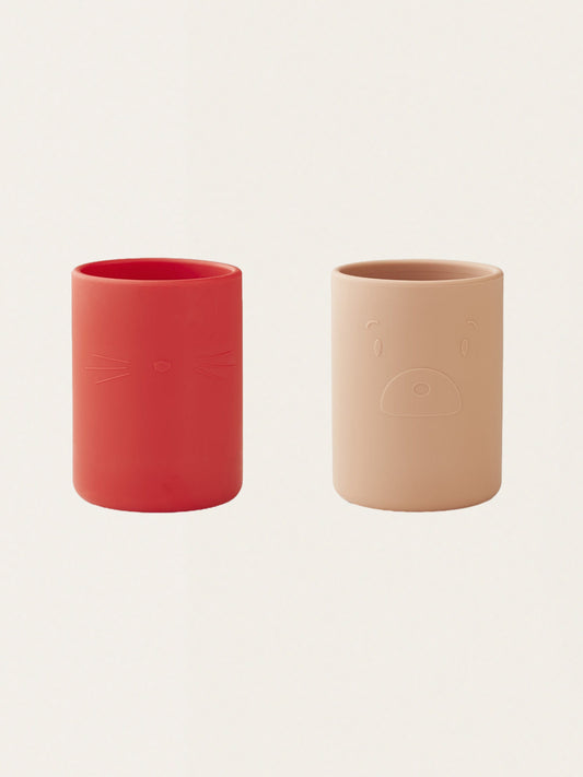 Zestaw dwóch silikonowych kubeczków Ethan