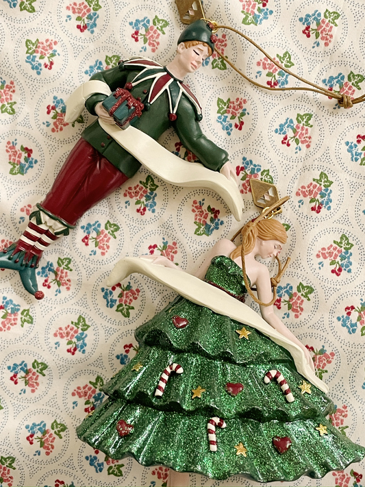 Ceramiczna ozdoba choinkowa Ballerina