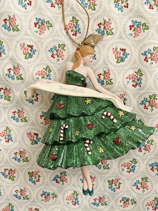 Ceramiczna ozdoba choinkowa Ballerina