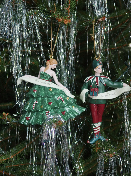 Ceramiczna ozdoba choinkowa Ballerina