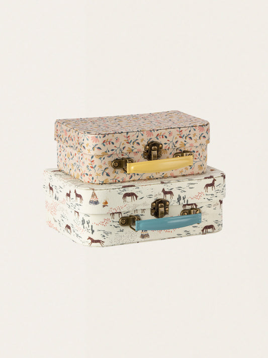 Zestaw dwóch ozdobnych kuferków