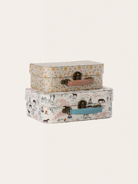 Zestaw dwóch ozdobnych kuferków