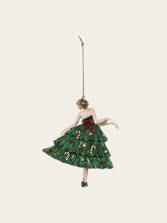 Ceramiczna ozdoba choinkowa Ballerina