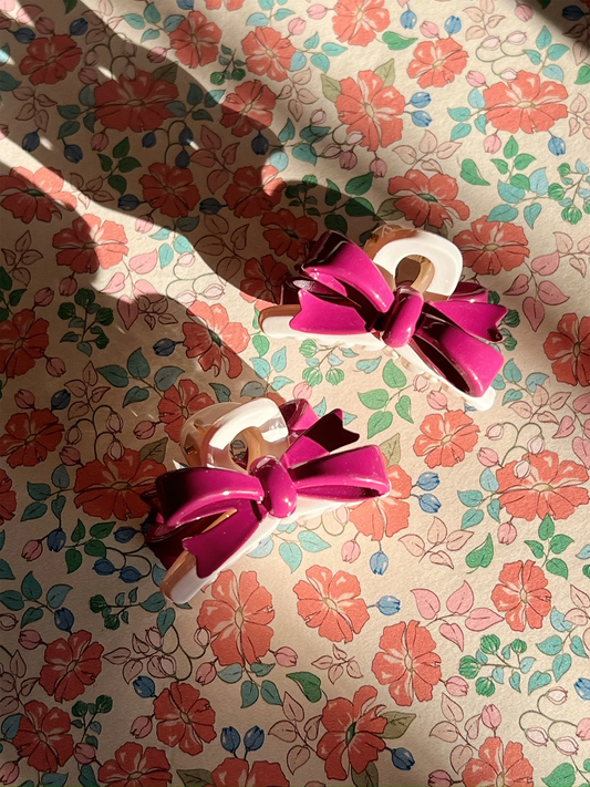 Klamry do włosów Belis Bow Heart Claw 2 szt.