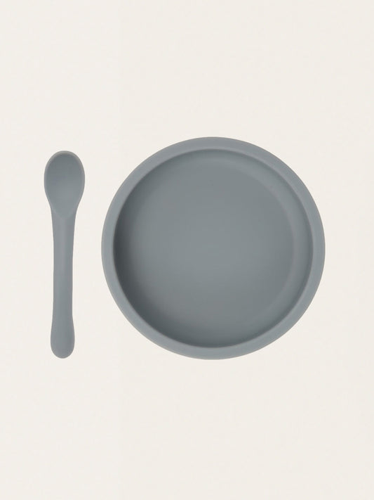 Silikonowy zestaw obiadowy do nauki jedzenia