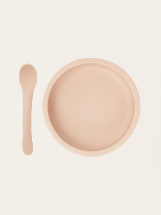 Silikonowy zestaw obiadowy do nauki jedzenia