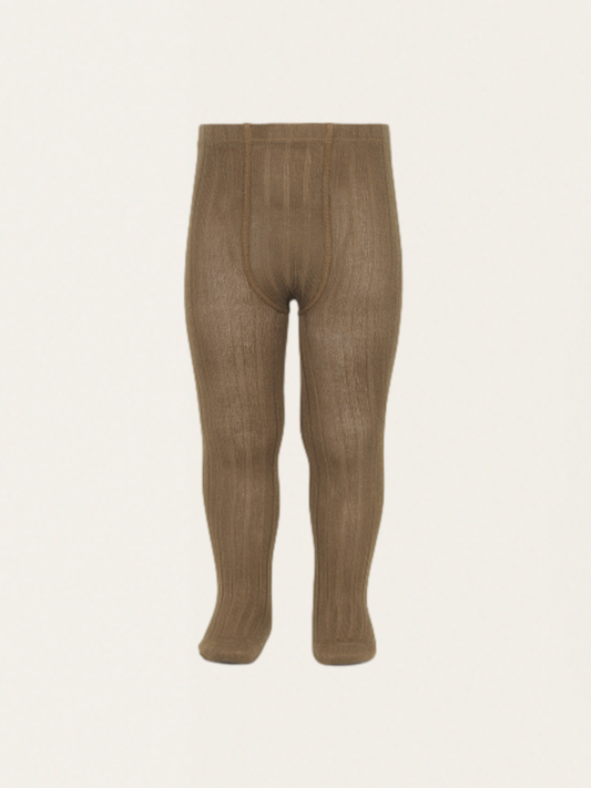 Prążkowane rajstopy basic