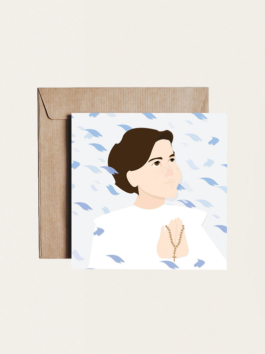 Kartka okolicznościowa - Komunia Święta - God Hears You Boy