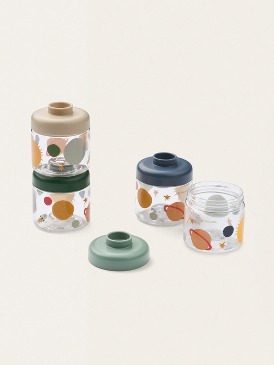 Pojemniki na żywność Dominique 4 szt. Universe / Classic navy