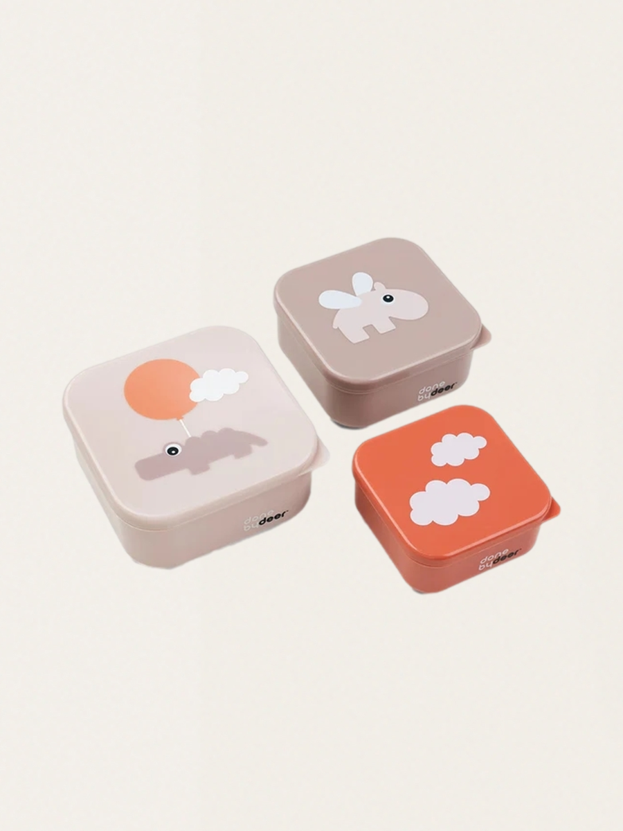 Zestaw trzech pojemników S Happy Clouds