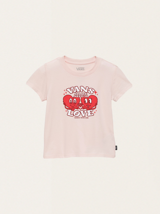 T-shirt Love Heart Crew Chintz Rose