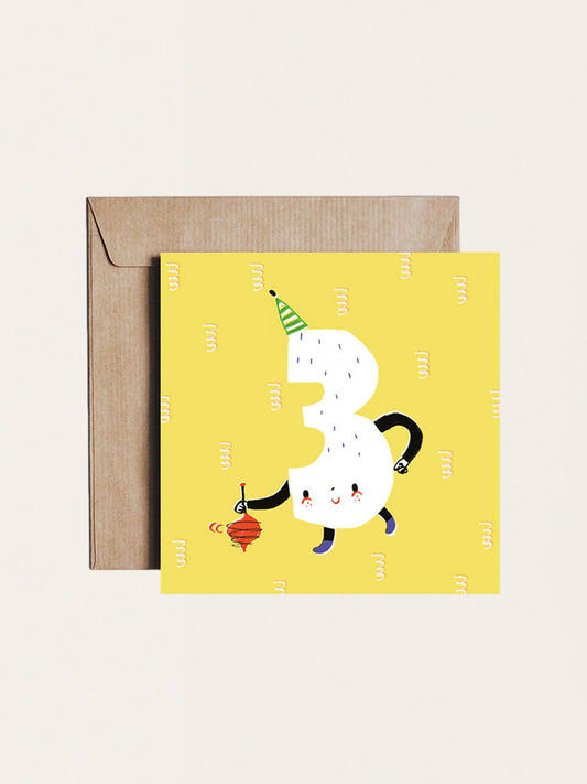 Kartka urodzinowa Happy Birthday Three - 3