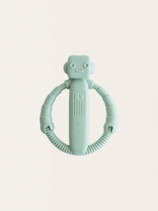 Silikonowy gryzak / grzechotka Robot