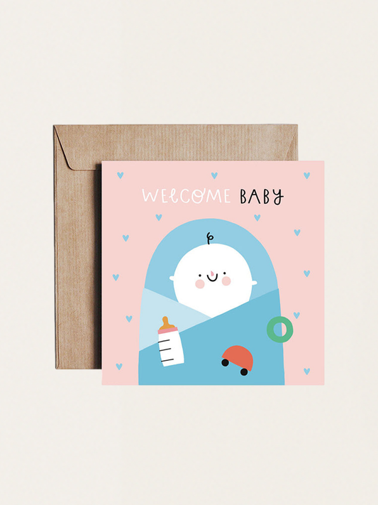 Kartka okolicznościowa - Narodziny - New Arrival Boy