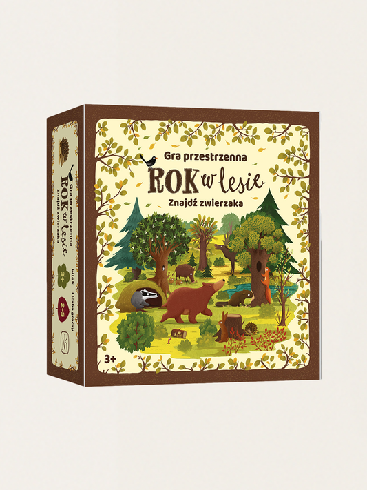 Rok w lesie. Znajdź zwierzaka. Gra rodzinna