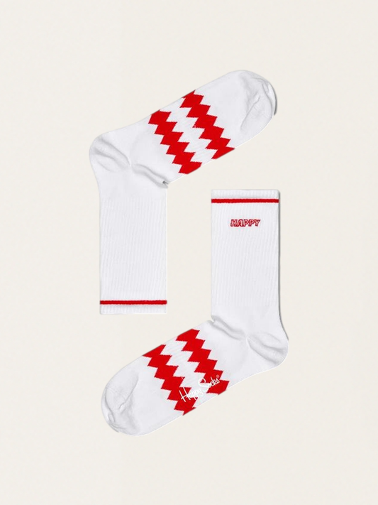 Bawełniane skarpetki Adult - Happy Zig Zag 3/4 Crew
