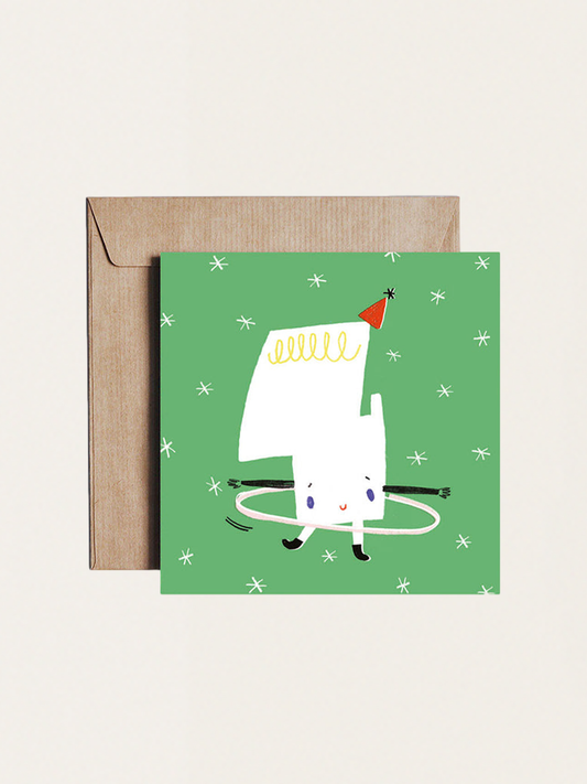 Kartka urodzinowa Happy Birthday Four - 4