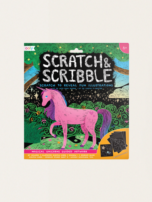 Zdrapywanki Scratch & Scribble - Magiczne jednorożce