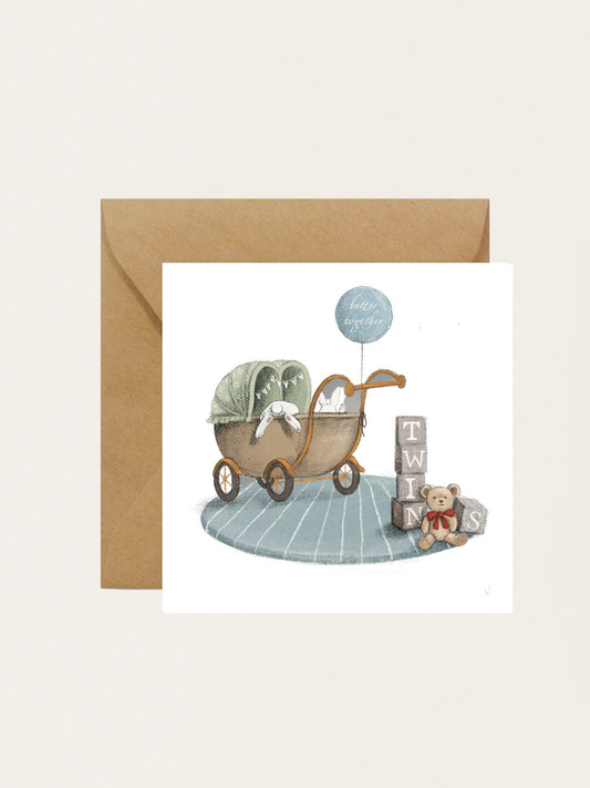 Kartka okolicznościowa - Narodziny - Twins