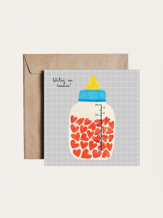 Kartka okolicznościowa - Narodziny - Witaj Na Świecie