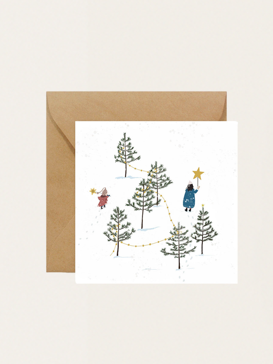 Kartka okolicznościowa - Święta - Mój las