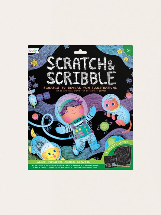 Zdrapywanki Scratch & Scribble - Odkrywcy kosmosu