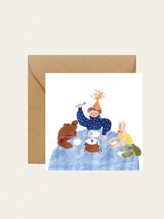 Kartka okolicznościowa - Urodziny - Tort