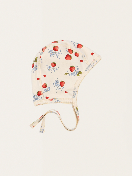 Bawełniana bonetka Basic Baby Helmet Marmalade