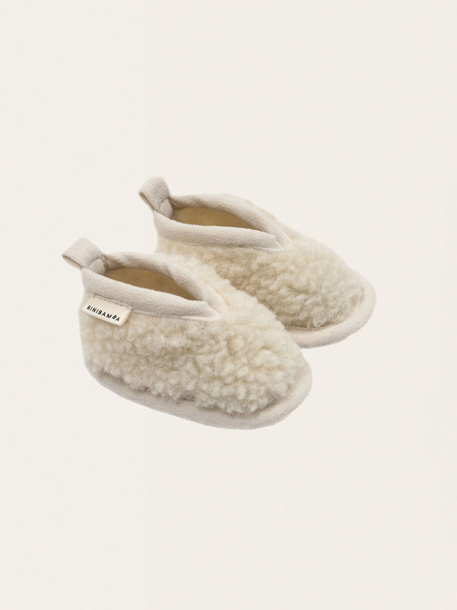 Kapcie dziecięce z wełny merino