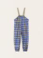 Wiatroszczelne spodnie przeciwdeszczowe - Plaid Cobalt