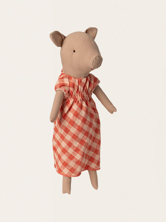 Lniana przytulanka świnka