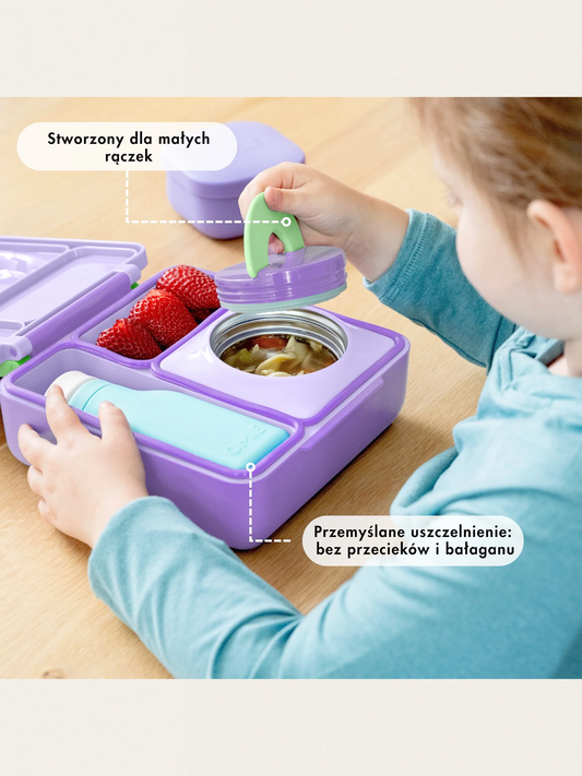 Lunchbox z przegródkami i termosem OmieBox