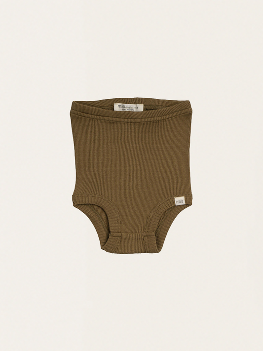 Wygodne bloomersy z mieszanki bawełny i jedwabiu Seaweed